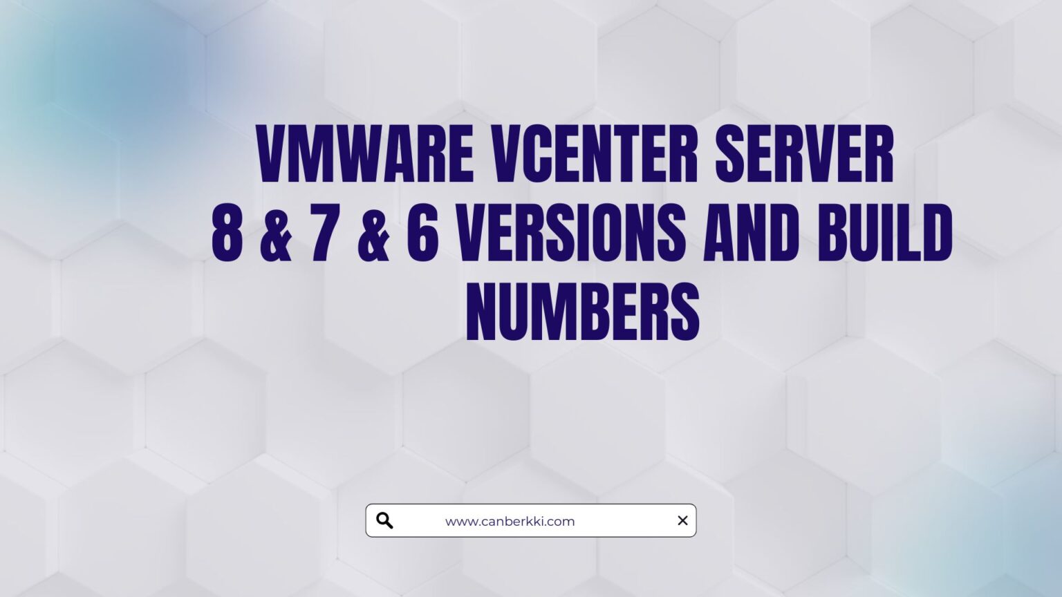 VMware vCenter Server Versions and Build Numbers