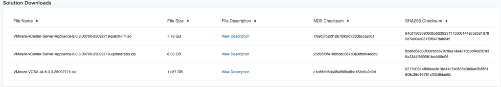 VMware vCenter 8.0 update 3h