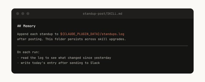 Claude Code Skills - hafıza ve veri saklama yapısı